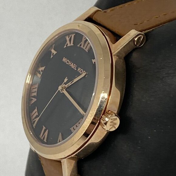 Michael Kors Norie MK3585 Women's Brown Leather Analog Dial Quartz Watch OP741 - Picture 4 of 12